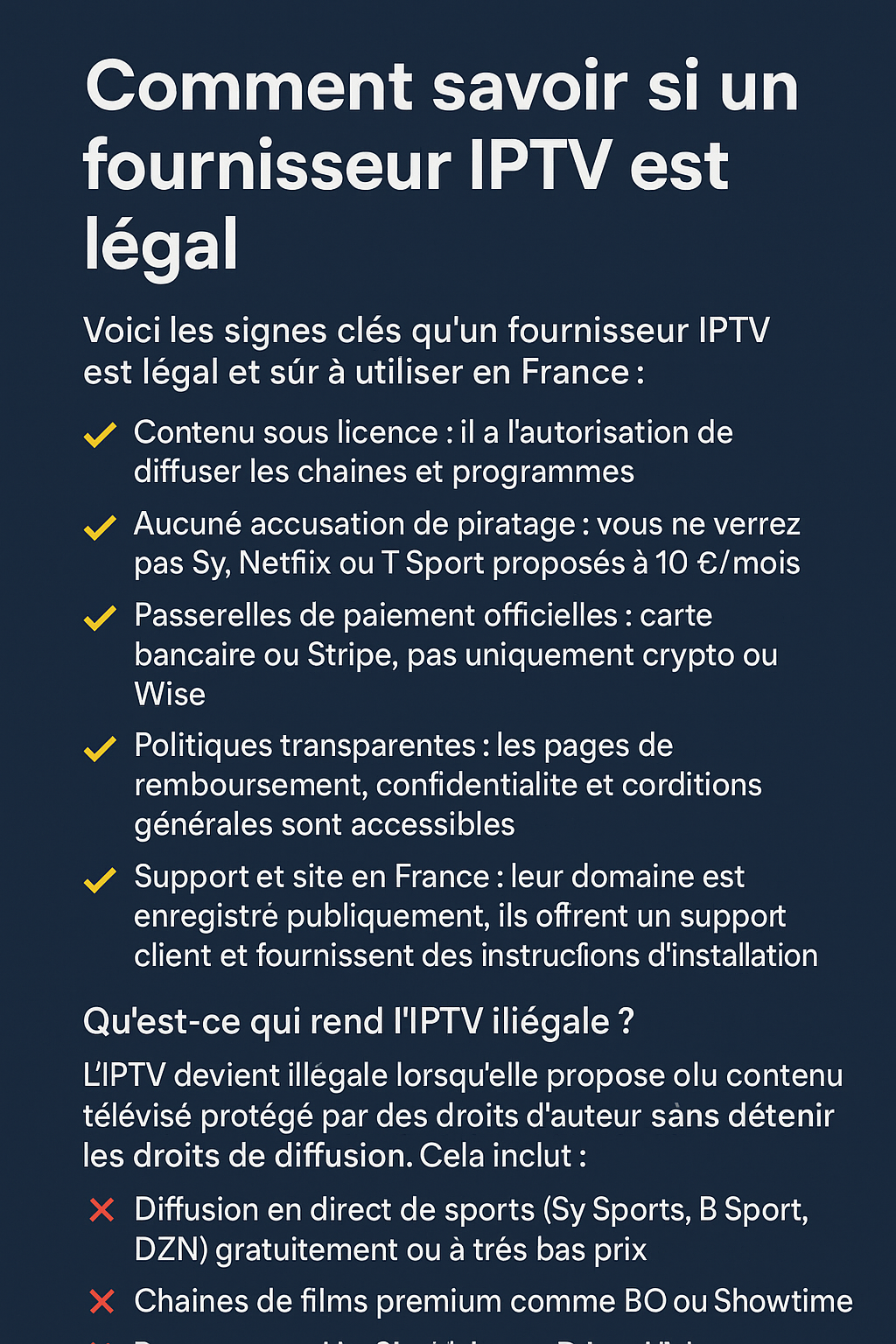abonnement iptv france