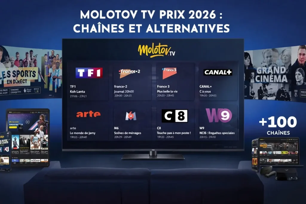 Molotov TV prix 2026 : chaînes et alternatives
