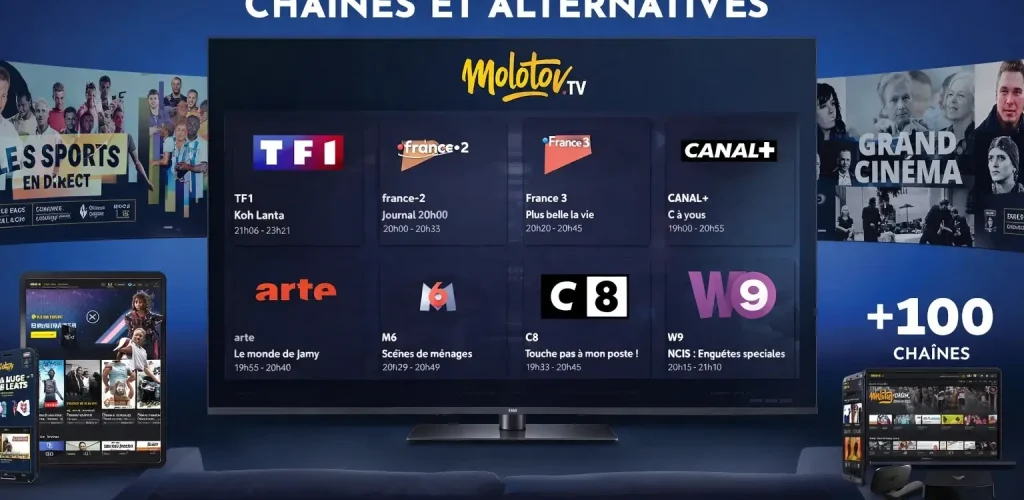 Molotov TV prix 2026 : chaînes et alternatives