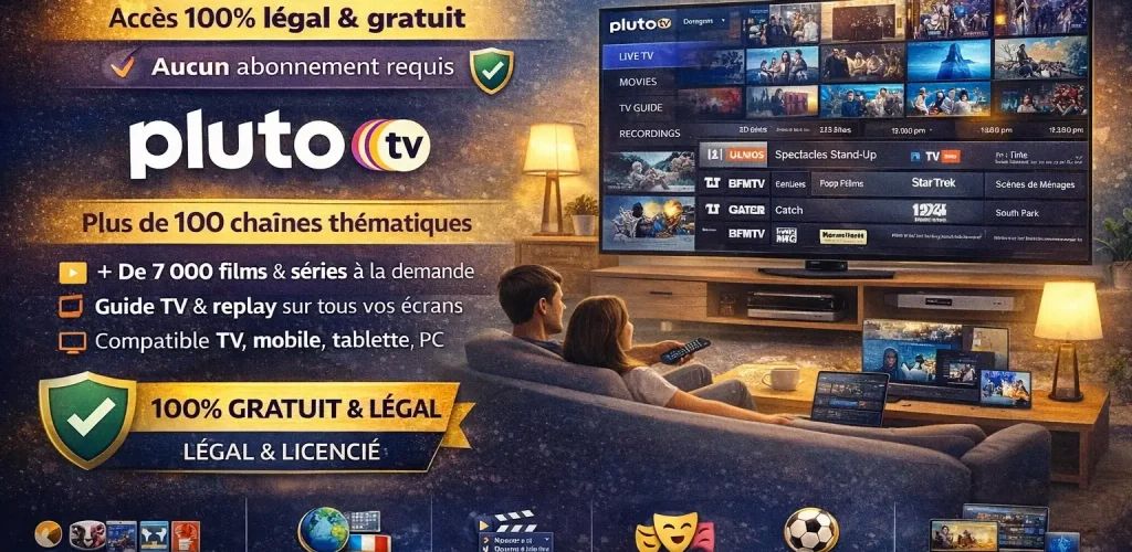 Pluto TV France : Chaînes gratuites légales 2026
